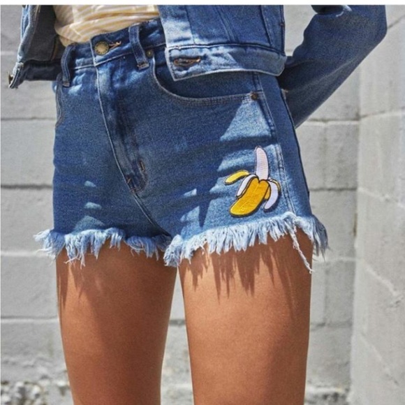 Rolla’s Hightale High Rise Patchwork Shorts - Picture 1 of 14